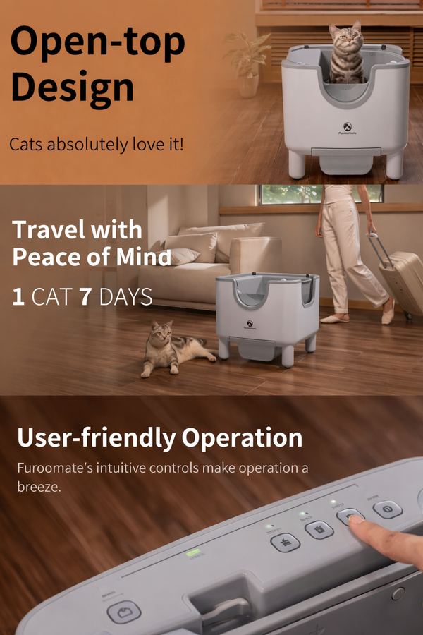 F6 CleanPaws™ Self-Cleaning Litter Box