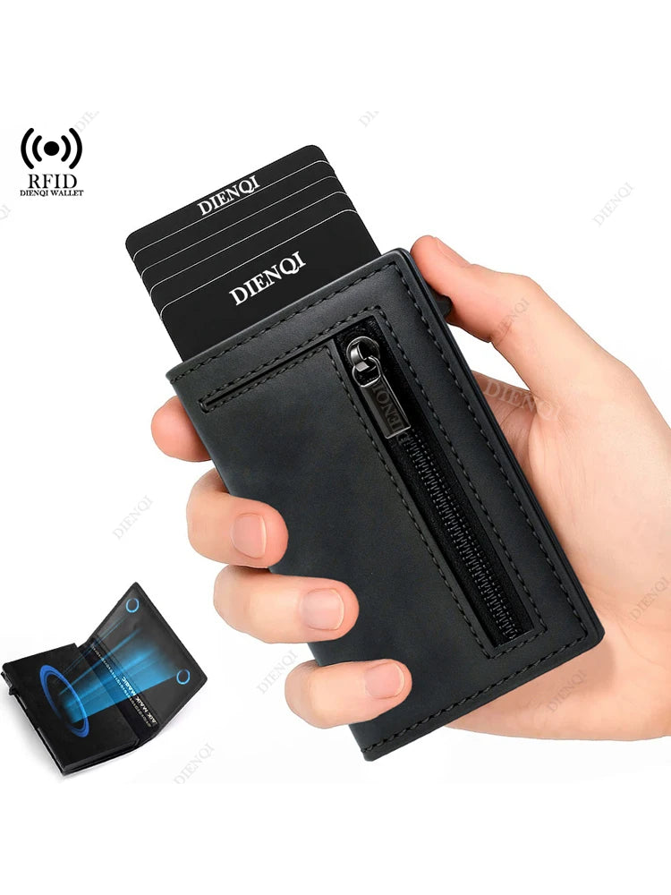 RFIDVault™ Wallet – Anti-Theft Pop-Up Card Holder for Men | TheCartinos