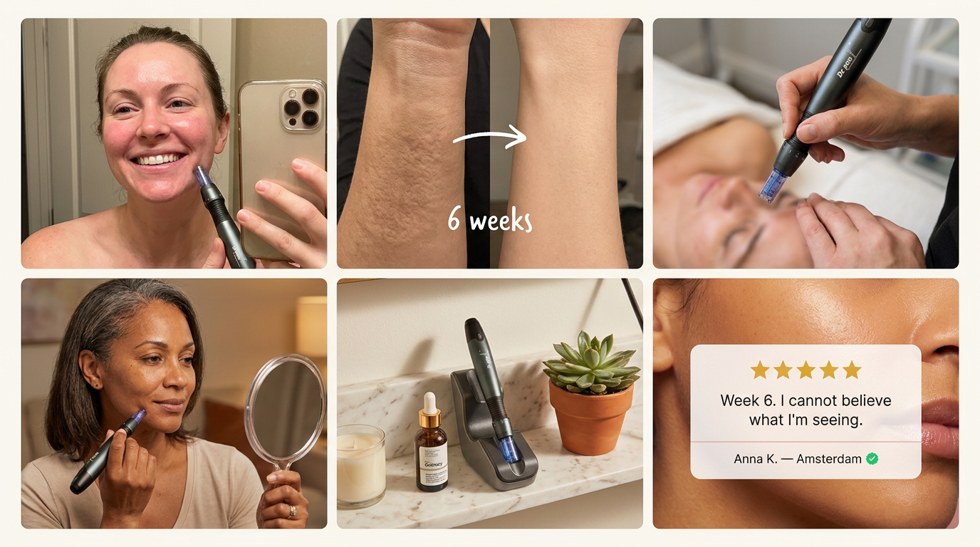 User-generated content photo wall — real customers using Precisa